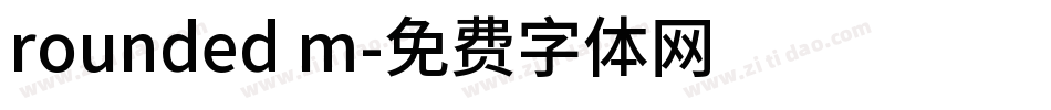 rounded m字体转换
